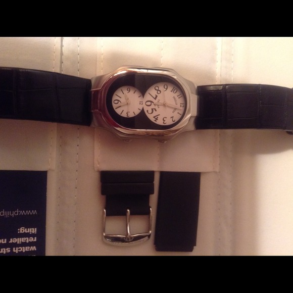 PHILIP STEIN TESLAR WATCH❤️❤️great for travel./RED - Picture 2 of 6