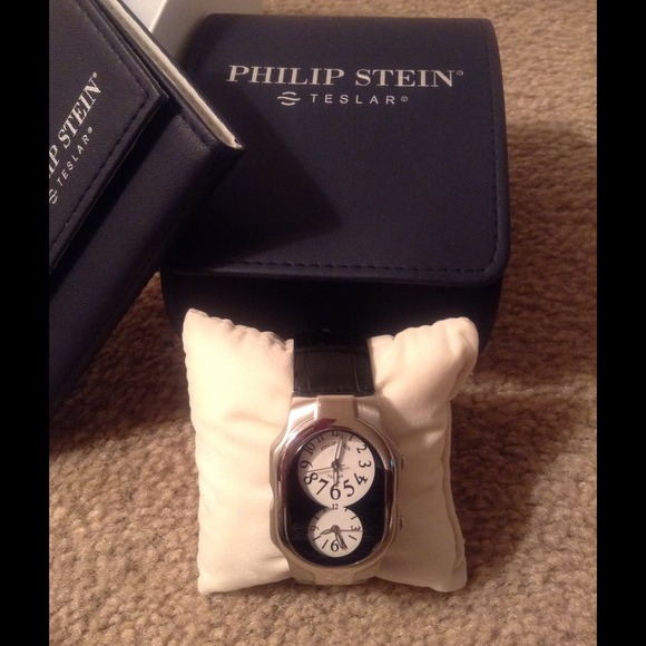 PHILIP STEIN TESLAR WATCH❤️❤️great for travel./RED - Picture 3 of 6
