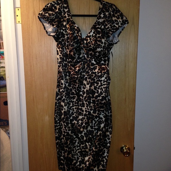 Cheetah print dress