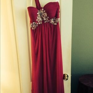 Magenta prom dress