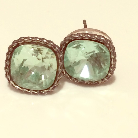 Aquamarine colored earrings + bangles bundle!