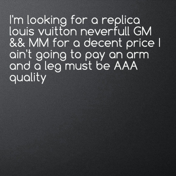 Asking for a louis vuitton