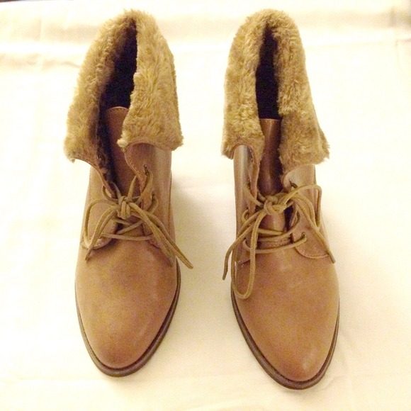 Shoes - Fur top booties Shoes - Fur top booties