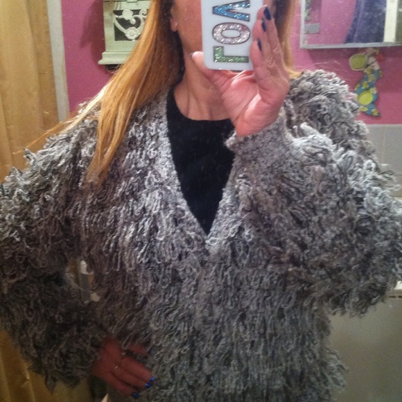 Vintage Hand Knit Marshall Rousso Cardigan - Picture 2 of 4