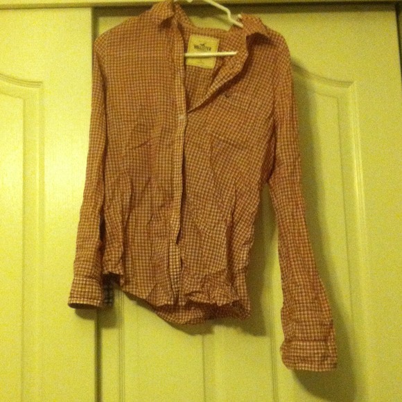 Red and white plaid long sleeve.