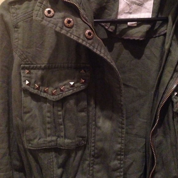 Studded Military Jacket - Picture 2 of 4