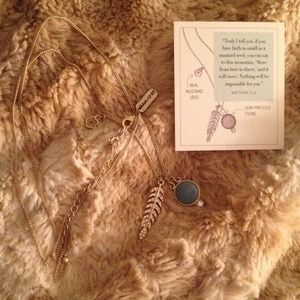 Matthew 17.20 Necklace & Card gift set NWT