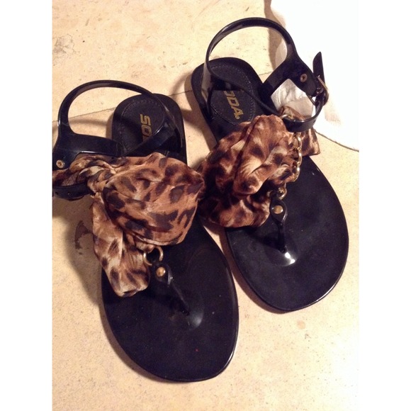 Leopard Sandals
