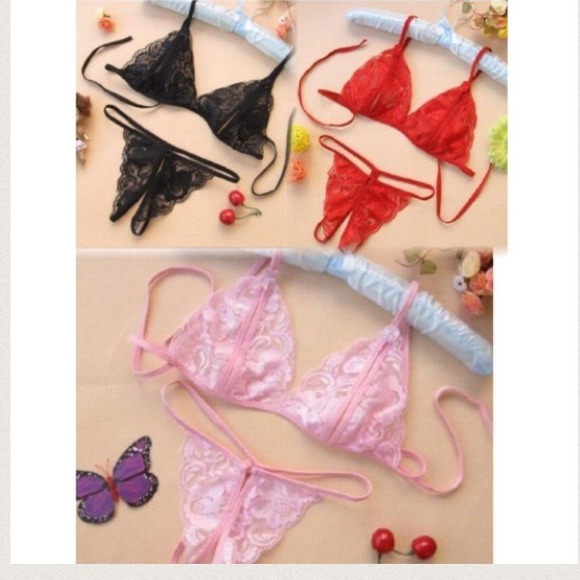 BNIP Peekaboo Top and Bottom Lingerie Set