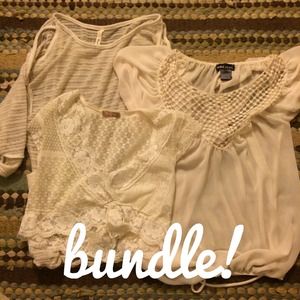 Lacy, sheer shirt bundle!