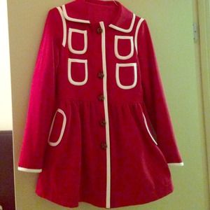 Love Dove Red and White Coat