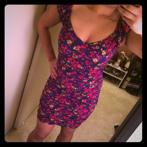 Floral bodycon dress