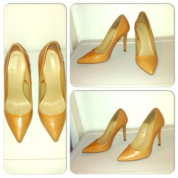 Classic Zara leather court shoe