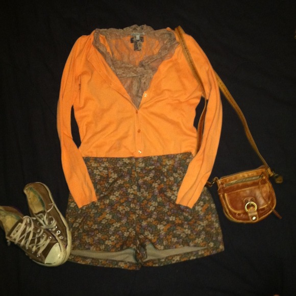 American Eagle Outfitters Sweaters - Orange Cardigan