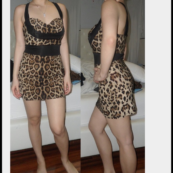 Sexy leopard dress