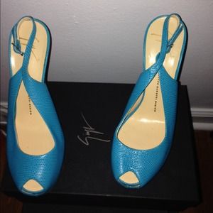 Giuseppe Zanotti Peep toe Shoes leather sling back