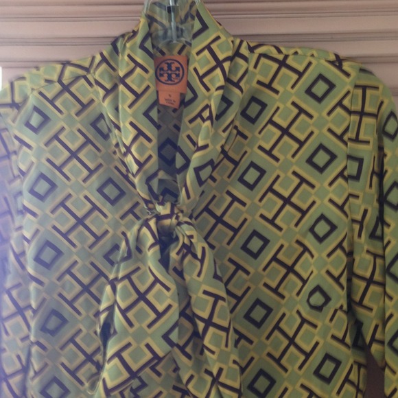 Tory burch tie blouse