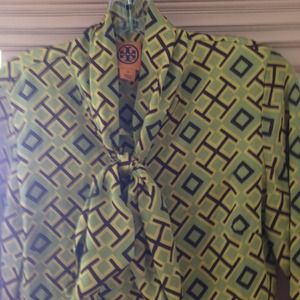 Tory burch tie blouse