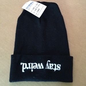 Brandy Melville Stay Weird Beanie!