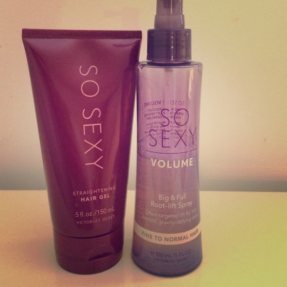 Victoria secret hair gel and root lift spray