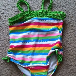 2T-4T vibrant striped one piece