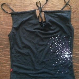 Volcom tank with tie front