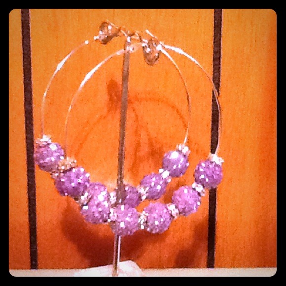 Beaded Hoops