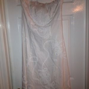 White House black market white dress