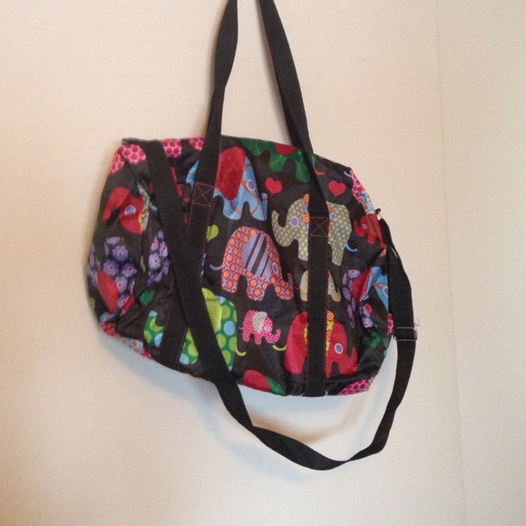 On hold for you!!Elephant Print gym bag