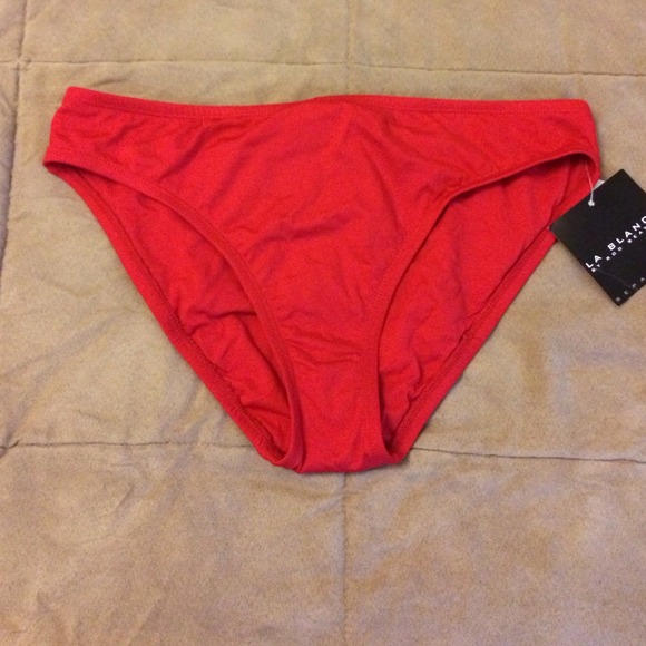 Red bikini bottom