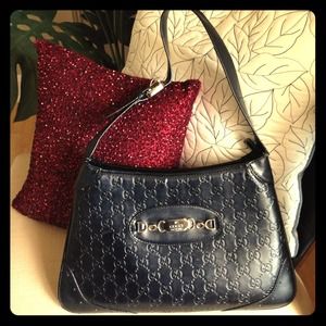 Vintage Black Gucci Shoulder Bag