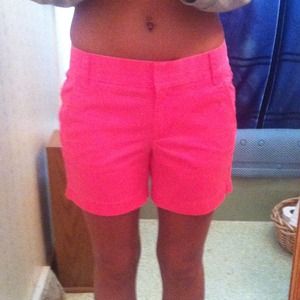 NWT hot pink J. Crew chino shorts