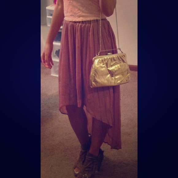 High low skirt!