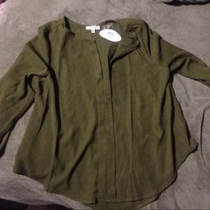 Olive long sleeve shirt