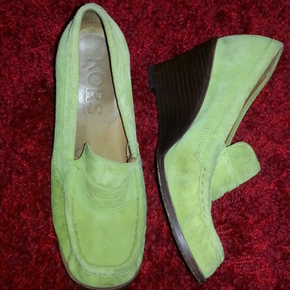 michael kors loafers mens green