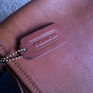 *RESERVED* Brown leather Coach satchel