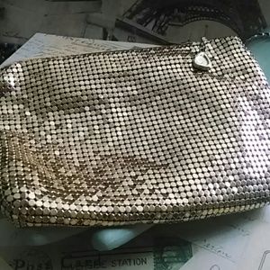 Vintage Whiting and Davis gold mesh clutch