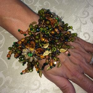 Earrings and Cuff Bracelet