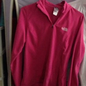Pink Authentic pullover TKA 100 Northface Fleece