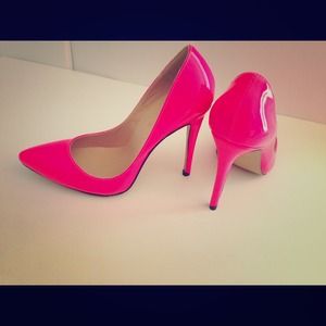 Get your hot pink patent pumps!