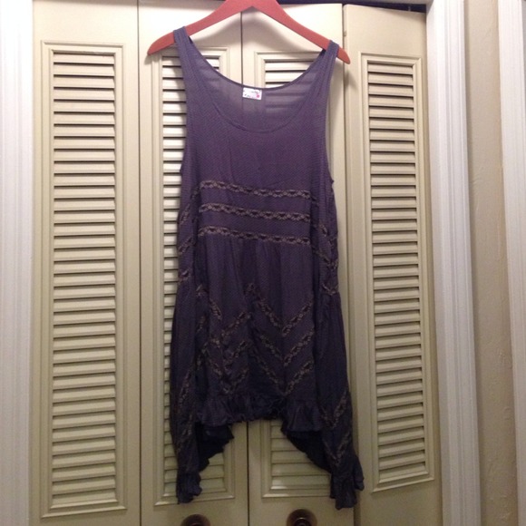 💰SOLD💰 Free People Trapeze Slip Storm M - Picture 2 of 4