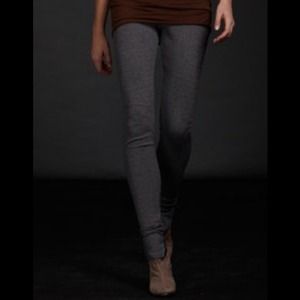 Daftbird Heather Rib Tights W. Zippers