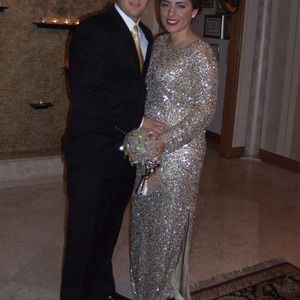 Aidan Maddox sequin evening gown