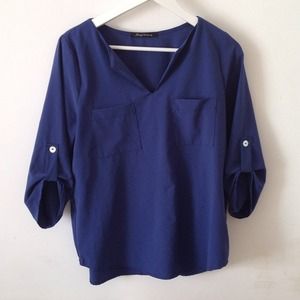 Royal blue top
