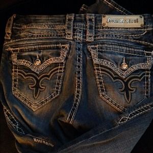 Sold/traded‼️May easy boot rock revival jeans