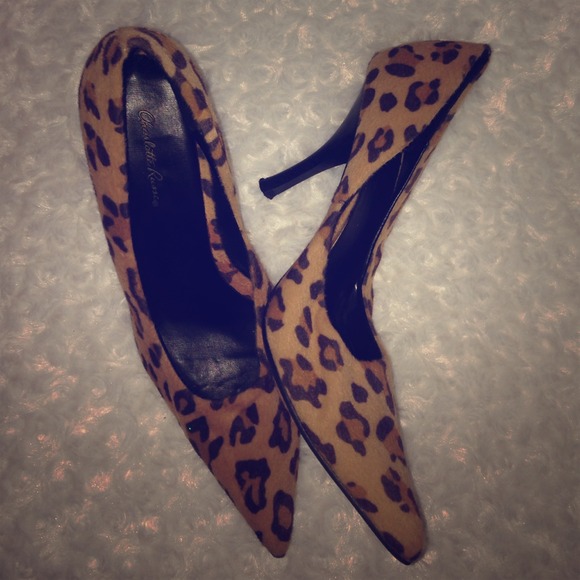 Leopard print heels