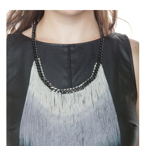 🎉2xHP🎉Ombré Fringe Glam Statement Necklace - Picture 2 of 2