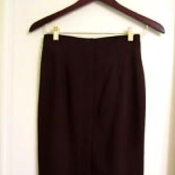 SOLD IN BUNDLE Theory chocolate brown pencil skirt - Picture 2 of 4