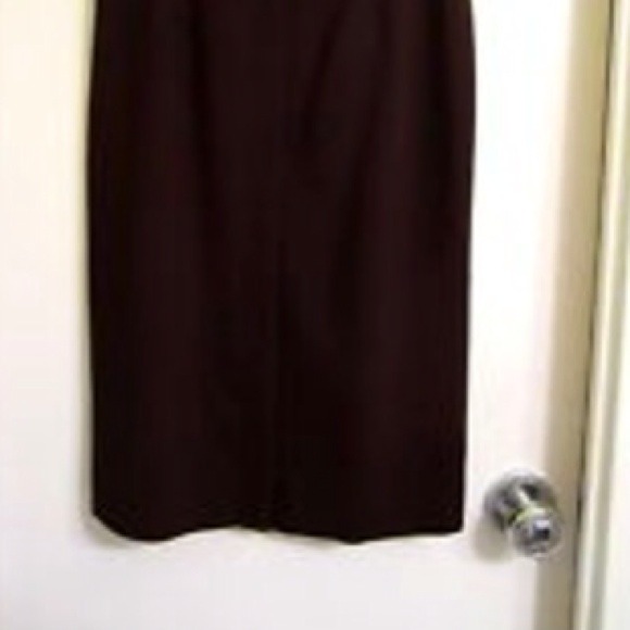 SOLD IN BUNDLE Theory chocolate brown pencil skirt - Picture 3 of 4