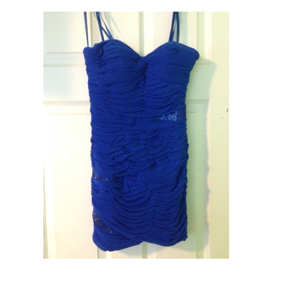 La Femme strapless dress